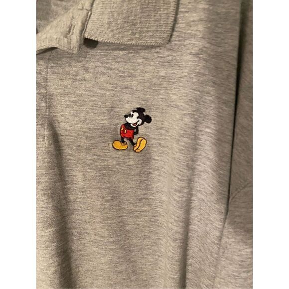 Vintage Mickey Mouse Inc Polo Gray Shirt XXL - Picture 3 of 6